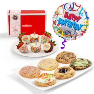 Assorted Premium Cookies Box & Birthday Bites Bundle
