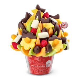 Happy Birthday Delicious Celebration  - Dipped Fruit Delight