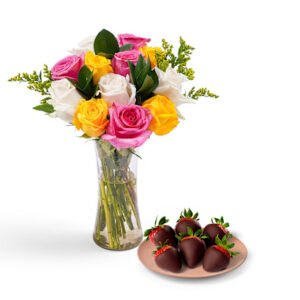 Riveting Roses & Chocolate-Dipped Strawberries