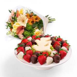 Sincerest Sympathy Chocolate & Fruit Platter