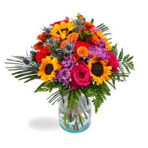 Farm-Fresh Sunflowers with Vase